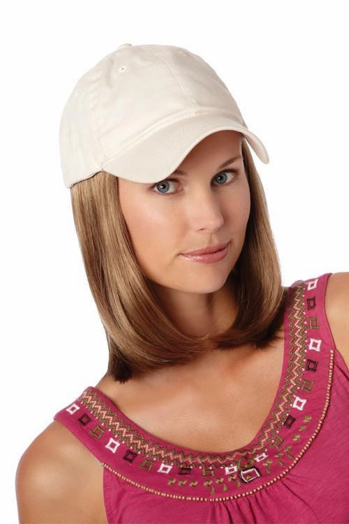 Accessories_Henry Margu_Wigs Classic Hat Beige by Henry Margu | Cotton Cap w/ Synthetic Hair