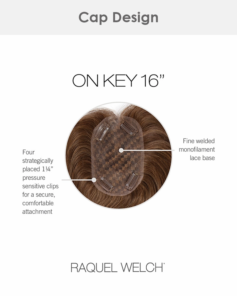 Accessories_Raquel Welch_Wigs On Key 16 inch | Monofilament Human Hair Topper by Raquel Welch