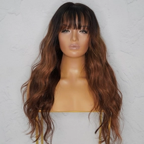 ANASTASIA Ombre Human Hair Lace Front Wig ** READY TO SHIP **