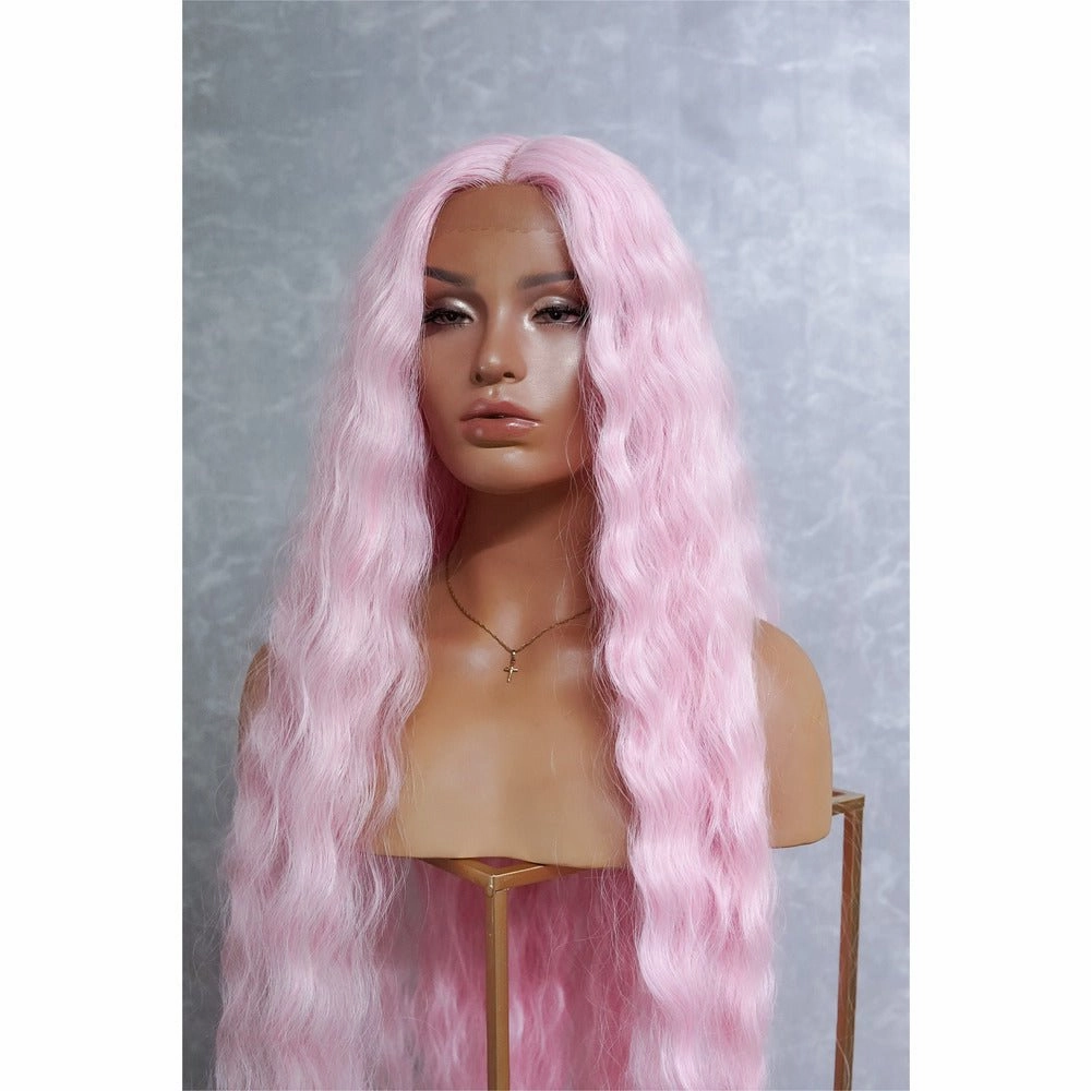 CARDI 40" Pink Lace Front Wig