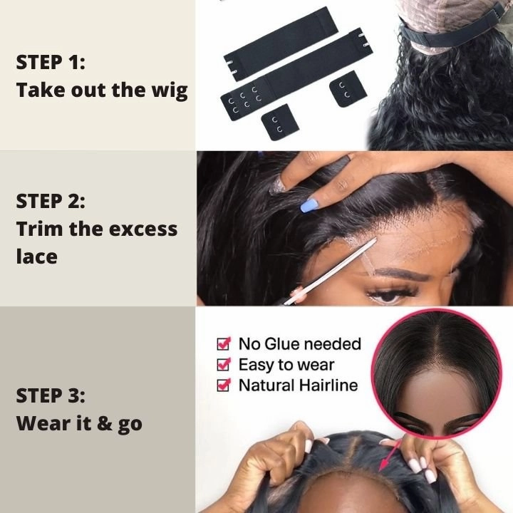 Geeta 13x4/4x4 Hd Transparent Straight Layered Wig Pre Plucked Natural Hairline Human Hair Wigs