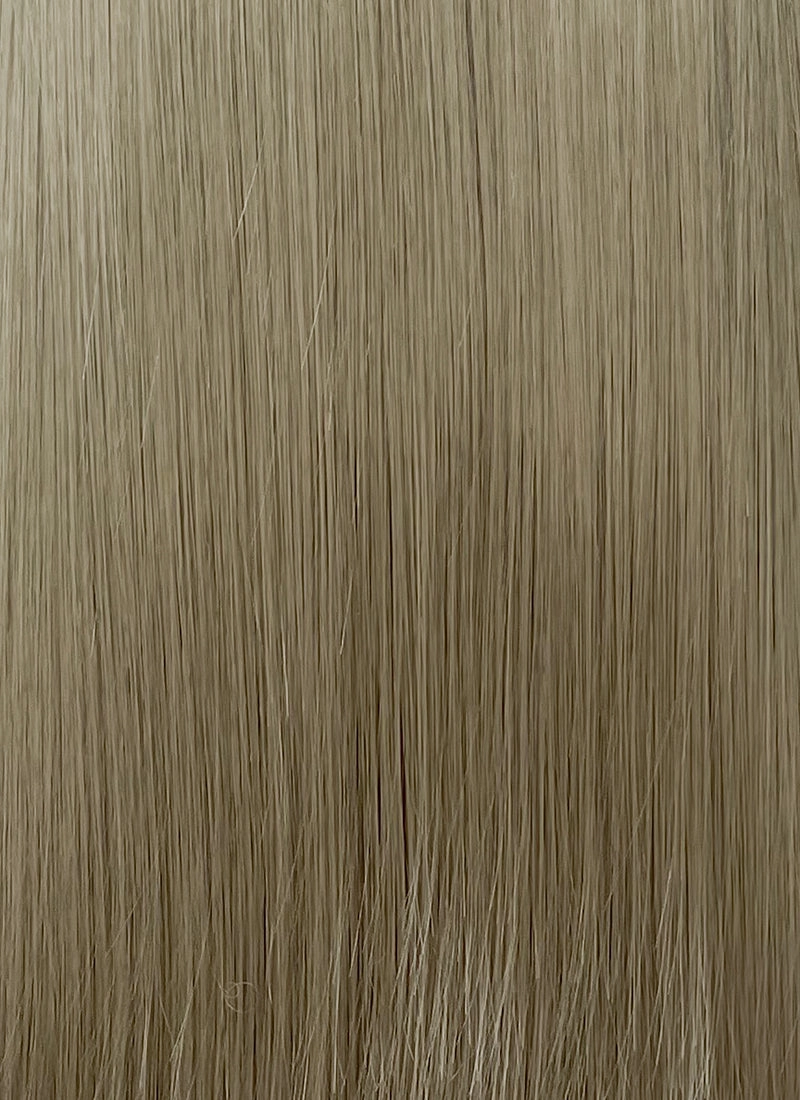 Greenish Grey Straight Lace Front Kanekalon Synthetic Hair Wig LF3346