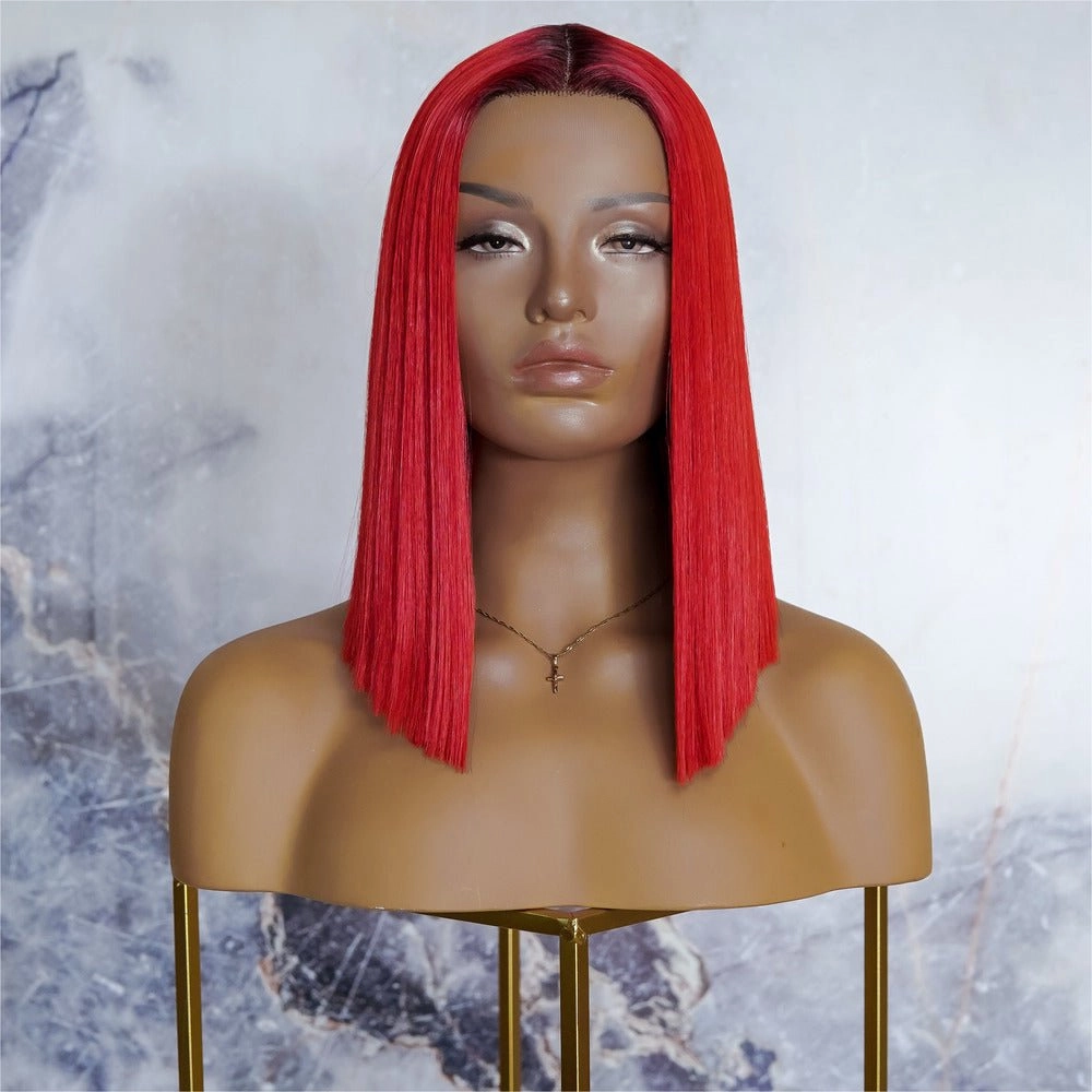LAURA Red Ombre Lace Front Wig