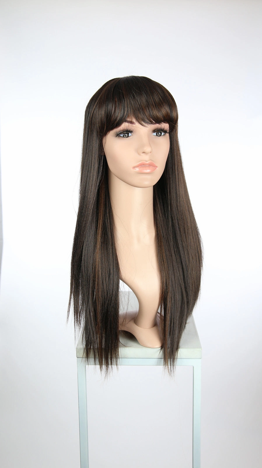 Oasis Dark Chocolate with Highlights - Hard Front Wig