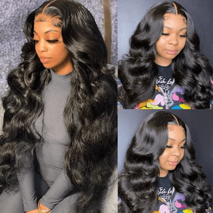 Tuneful 134 Undetectable HD Lace Full Frontal Wigs 5x5 HD Lace Raw Virgin Hair Body Wave Wigs