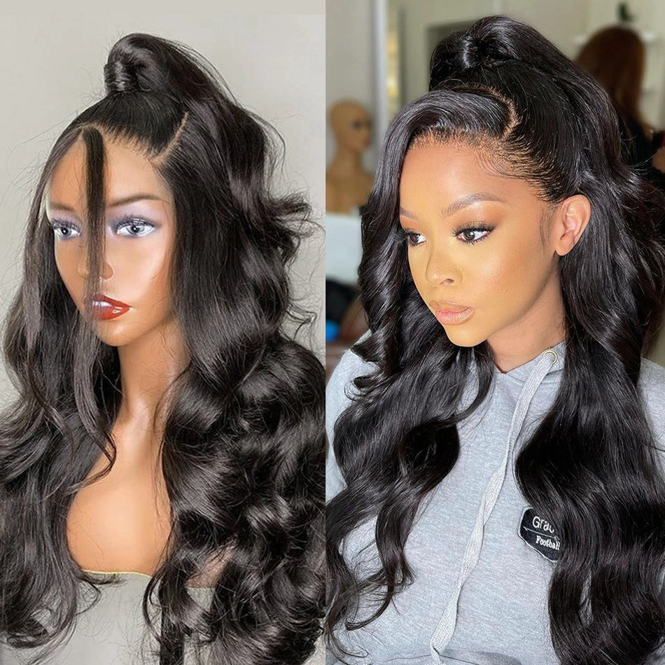 Tuneful 134 Undetectable HD Lace Full Frontal Wigs 5x5 HD Lace Raw Virgin Hair Body Wave Wigs