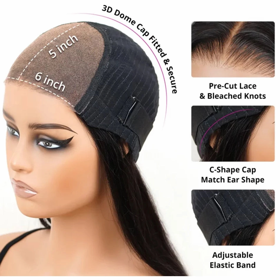 Tuneful Glueless Chestnut Brown #10 Colored 13x6 5x5 6x5 Lace Frontal Closure Body Wave Human Hair Wigs 180% Density