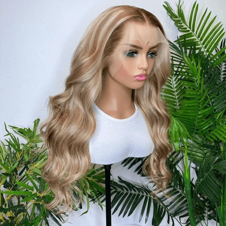Tuneful Special Customise Blonde Highlight 18/613 13x6 HD Lace Frontal  Blonde Colored Wigs 250% Density