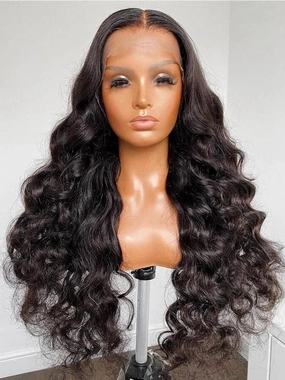 Undetectable HD Lace 180% Loose Wave Lace Front Human Hair Wigs NCF62